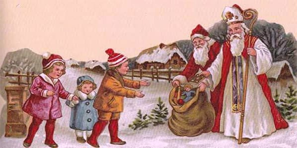 Santa Claus is born of St. Nicholas, the patron saint of Bari